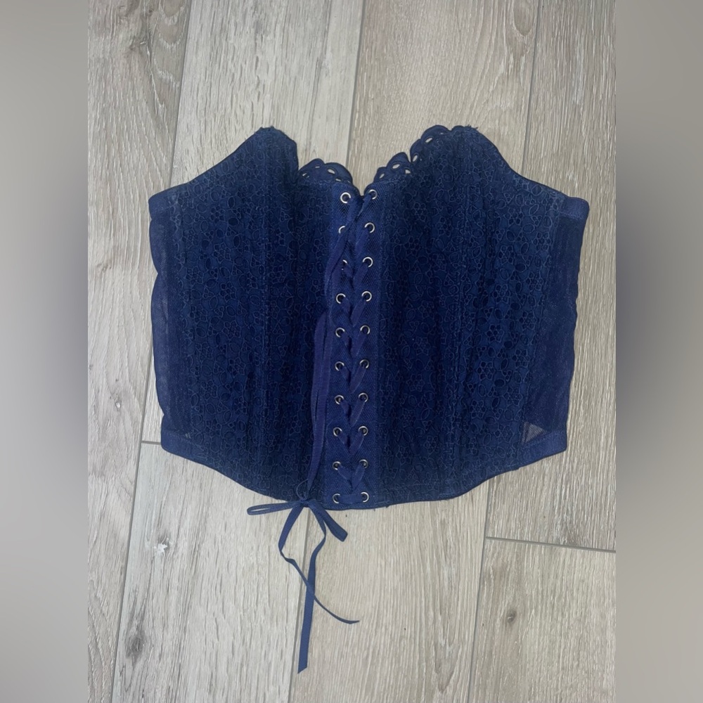 Dream angels blue lace corset